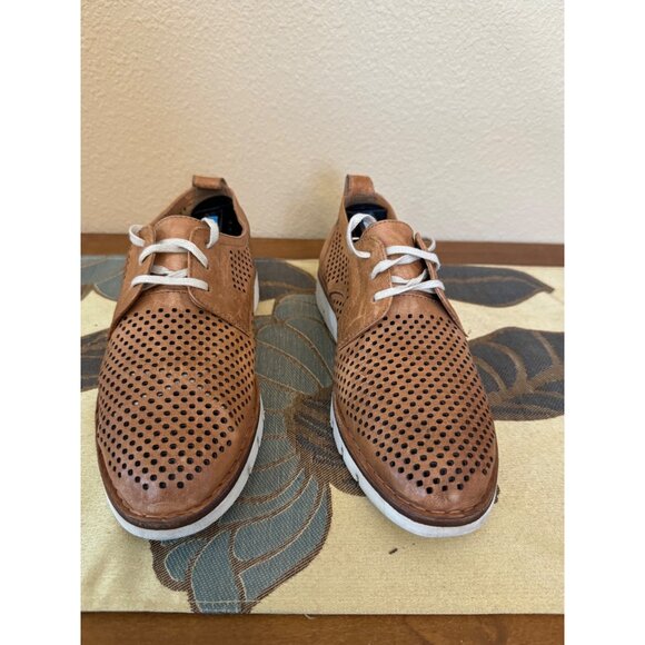 Trask Lena Perforated Leather Lace-Up Oxfords Shoes Brown Size 8.5 - Picture 3 of 14